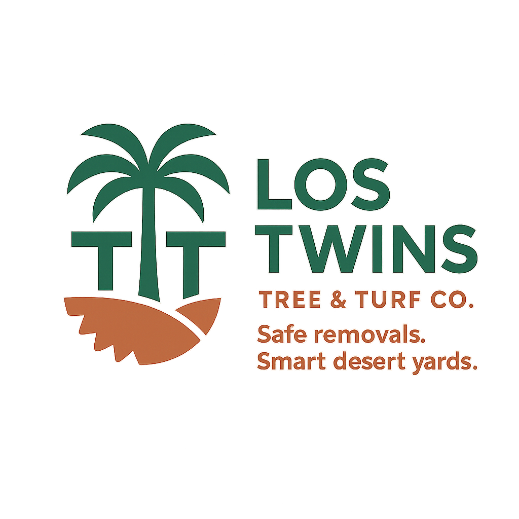 Los Twins Tree & Turf Co. logo